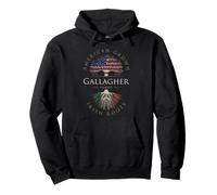 Gallagher Family Name American Grown Irish Root Ireland Flag Pullover Hoodie