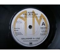 Gallagher & Lyle - I Wanna Stay With You UK 7" 45