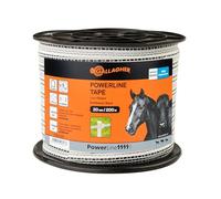 Gallagher PowerLine Tape - 200 m x 20 mm - 5 Stainless Steel Wires - White