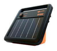 Gallagher S100 Solar power fence energiser including battery (12 V - 7,2 Ah) (in free 1.0 m earth stake)