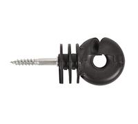 Gallagher - Screw-in insulator, BS wood (small, pack of 25) - Electric fence wire insulator