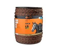 Gallagher TurboLine Braided Rope 500 m - 8 Stainless Steel and 3 Copper Conductors - Terra Colour