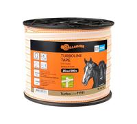 Gallagher - TurboLine tape 20mm (white, 200 metres) - Electric fence tape conductor