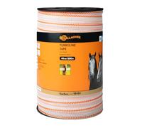 Gallagher TurboLine Tape 40mm x 200m - 11 Stainless Steel Conductors - White/Orange