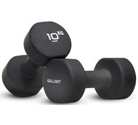 Gallant 10kg Dumbbell Pair - 10kg Weights Dumbbells Set Women & Men, Neoprene Hand Weights - Small Arm Weight For Home Gym Fitness Exercise Training Weights For Women - 10 kg Dumbbells x 2