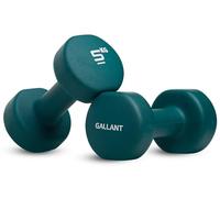 Gallant 5kg Dumbbells Pair - Neoprene Hand Weights for Women and Men, 5kg Weights Dumbbells Set - Small Arm Weights For Home Gym Fitness Exercise Weight Training - 5 kg x 2