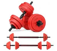 Gallant Adjustable Weights Dumbbells Set, 20kg, Red/Black