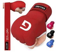 Gallant Boxing Hand Wraps Inner Gloves - 75cm Long Wrist Support Straps - Elasticated, Gel Padded, Fist Protection Headwraps For Martial Arts, Punching Training, Muay Thai, MMA - (Red Large)