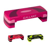 Gallant Exercise Stepper for Home - Aerobic Step Platform with 3 Adjustable Heights (10cm/15cm/20cm) - Non-Slip Fitness Step for Workouts, Cardio & Gym Step Exercises - Pink