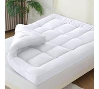 Gallant Global Extra Thick Super King Mattress Topper 10cm/4 Inch Bounce Back Protectors 1000GSM Heavy Filling Elasticated Corner Soft Pad Cover All UK