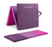 Gallant Gymnastics Mat Foldable - 6FT Exercise Mat with Carry Handles, Non Slip PU Leather, High Density Polyethylene Crash Workout Mats for Kids