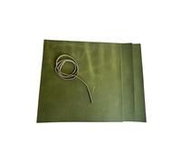 Gallanton Leather Squares for Crafts -3 Sheets (30x30 cm) + Cord (91cm) - Full Grain Buffalo Leather - Great for Leatherworking, Arts and Crafts, Jewelry, Wallets (Green, 30cm x 30cm)