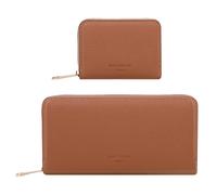 Gallantry Women's Wallet and Card Case Gift Set, Taupe