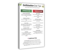 Gallbladder Diet Food List Guide Chart Poster Art Print, Gallstones Support Meal Plan High Fiber Foods, Bile Support Guide Health Food Chart Wall Art Decor For Kitchen Bedroom Living Room (1)