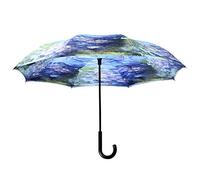 Galleria’s Reverse Close Umbrella, Monet, Water Lilies with art on both sides.