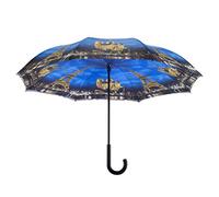 Galleria's Reverse Close Big Umbrella, Paris-City of Lights with Art on Both Sides