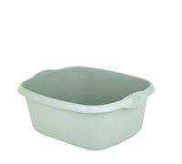 Galleries Rectangular Washing Up Bowl Plastic, Kitchen Basin Sink Cutlery Tidy Bowl (Silver Sage)