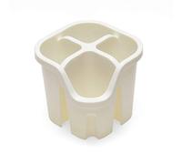 Galleries Signature Cutlery Drainer Kitchen Sink Drying Rack Holder Utensils Caddy (Cream)