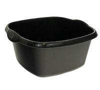 Galleries Swing Bin, Rectangular/Square Bowl, Dish Drainer, Cutlery Tray, Caddy, Hipster Basket - Mid-night Black (Darkish Grey) (Square Bowl)