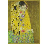 Gallery Collection Notebook: Celebrated Artwork | Beautiful Hardbound Cover Featuring Gustav Klimt's masterpiece, The Kiss | Narrow Ruled | 100 pages | 8.5x11"