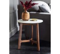 Gallery Direct Barcelona Round Side Table Dark Brown
