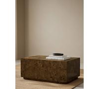 Gallery Direct Burl Wood Rectangular Coffee Table Natural