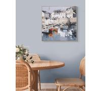 Gallery Direct Harbour Haven Square Framed Canvas Multi
