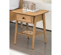 Gallery Direct Hatfield Oak 1 Drawer Bedside Table Natural