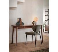 Gallery Direct Madrid 1 Drawer Desk Dark Brown