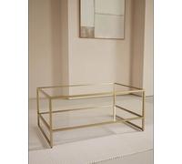Gallery Direct Milan Metal Coffee Table Antique Brass