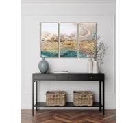 Gallery Direct Set of 3 Serene Triptych Abstract Framed Art Blue