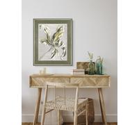 Gallery Direct Tulip Bloom Floral Rectangle Framed Art Green