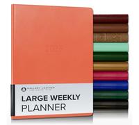 Gallery Leather Large Weekly Monthly Planner 2026, Elegantly Bound Calendar Planner and Notebook with Stylish Gold-Gilded Page Edges, 12 Months - Caribbean Sunset - 9.75 x 7.5 "