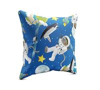 Gallery of Innovative Art Premium Throw Pillow with Filling - Astronaut in Space - 40x40 cm - Charming Deco Cushion for Nursery & Children’s Room - Kids’ Collection
