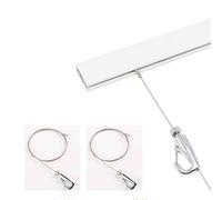 Gallery Picture Hanging System 1.2m Art Track with Wire for Paintings Adjustable Cable Display for Offices Easy Install Art Display Solution