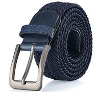 Gallery Seven Belts for Men - Genuine Leather Casual Dress Belt - Navy - 56 (Waist: 54)