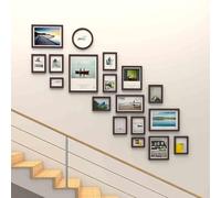 Gallery Wall Frames,Stairs Decor Photo Frames,Photo Frame Wall Set,Multiple Photo Frames Wall,You Can Change Your Own Photo,For Gallery Photo Frame Collage Wall Or Desktop Display