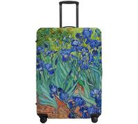 GalleryGlide Luggage Covers For Suitcase TSA Approved, Suitcase Cover Protector Anti Scratch Dirt Fits 18-32 Inch Luggage, Irises in the Garden, L(27"-30" Suitcase)