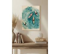 galleryply Waiting On The Wave Ii Wood Art Print Plywood Wall Art