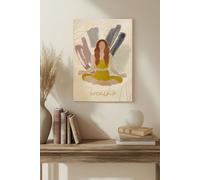 galleryply Yoga Practice Vi Wood Art Print Plywood Wall Art