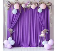 Gallety Lavender Backdrop Curtain for Wedding, Polyester Photo Backdrop Drapes - 40FT x 10FT Party Curtain Backdrops for Celebration,Photography, Graduation,Engagement Party Decorations
