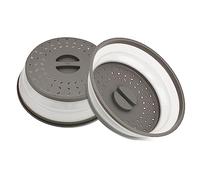 Galleyby Pack of 2 Microwave splatter Covers - Microwave Cover for Food -Space-Saving Design (10.5 Inch) BPA-Free Silicone,Plastic and Dishwasher Safe (Pack of 2)