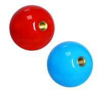 Gallipower 2Pcs Joystick Head,Arcade Joystick Ball Top Handle Rocker Round Head,Arcade Kit DIY Replacement Parts(Blue,Red)