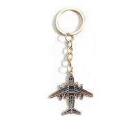 Gallkeat Airplane Keyring Retro Plane Fighter Model Keychain Bag Charms Backpack Handbag Decoration Gifts for Travel Enthusiasts, Men, Women (F)