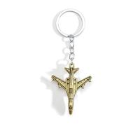Gallkeat Airplane Keyring Retro Plane Fighter Model Keychain Bag Charms Gifts for Travel Enthusiasts, Men, Women (Bronze)