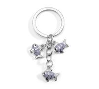 Gallkeat Fish keyring, sea animal pendant, carp design, lucky charm, ocean fish keychains, bag charms