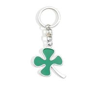Gallkeat Four Leaf Clover Keychain Good Luck Keyring Irish Party Supplies Congratulations Inspirational Gifts for Men and Women Birthday Christmas (B)