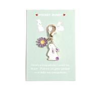 Gallkeat Inspirational Gifts for Women, Pocket Hug, Bunny Keychain with Encouragement Card, Appreciation Gifts for Family Friend Her Colleague Coworker Boss