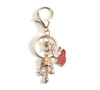 Gallkeat Mermaid Seashell Starfish Keychain Bag Charm Backpack Bags Jewelry Accessories Gift for Girls Friends Family (A)