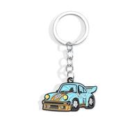 Gallkeat Mini Car Model Keychain Metal Car Creative Pendant for Men and Women White (Blue)